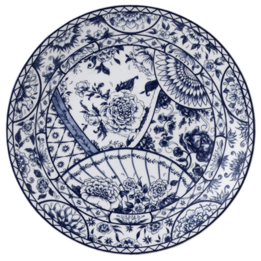 Victoria's Garden Blue Dinner Plate by Royal Crown Derby-1