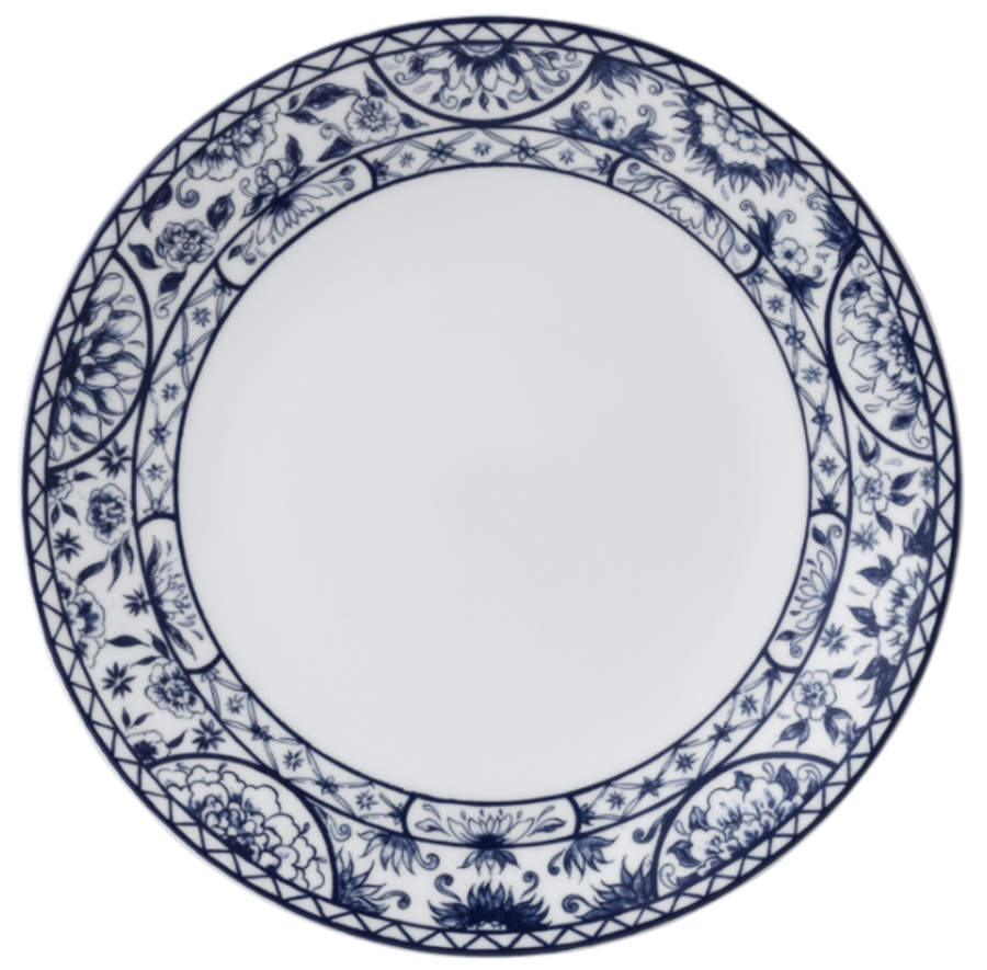 Victoria's Garden Blue Dinner Plate by Royal Crown Derby-1