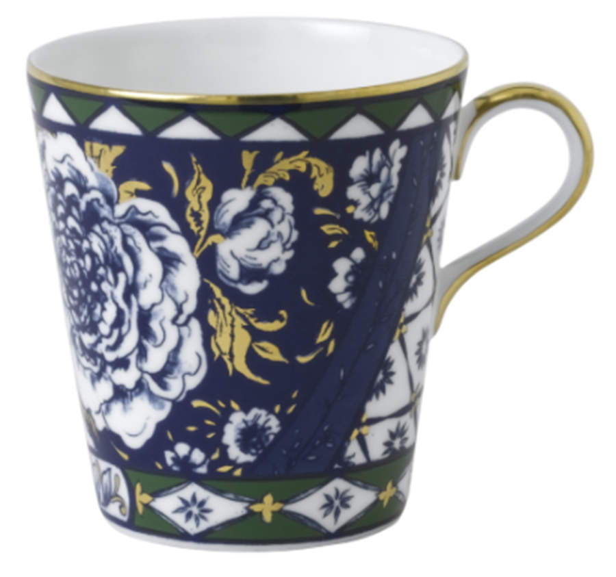 Victoria's Garden Blue and Green Mug by Royal Crown Derby-1