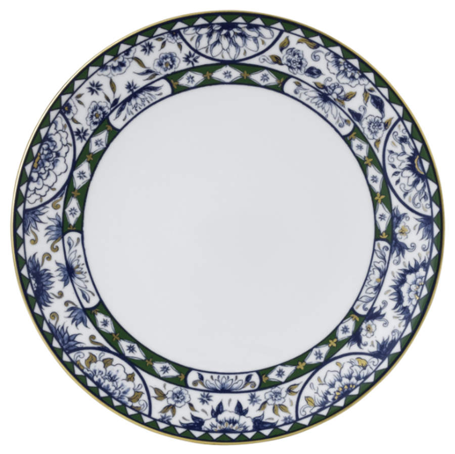 Victoria's Garden Blue and Green Dinner Plate by Royal Crown Derby-1
