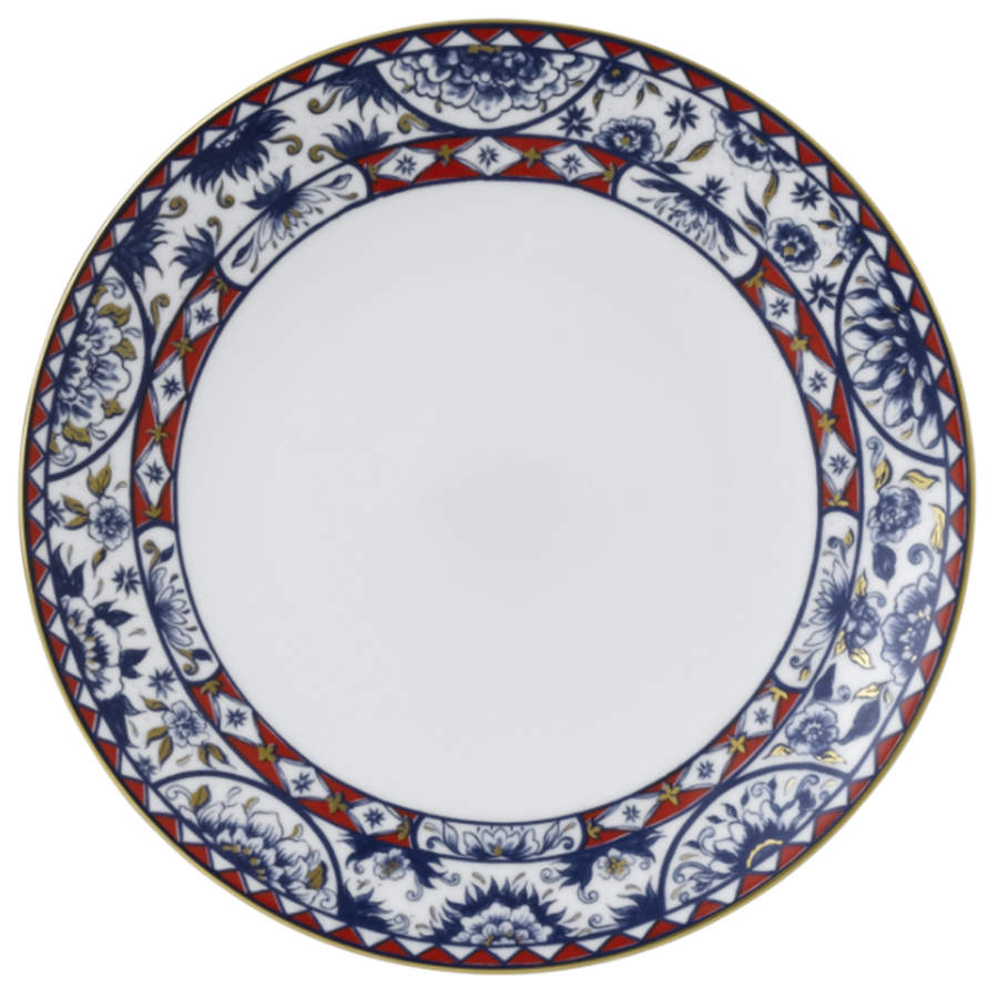 Victoria's Garden Blue and Red Dinner Plate by Royal Crown Derby-1