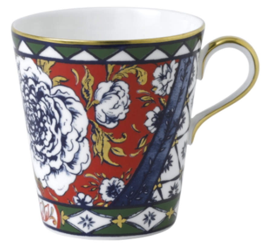 Victoria's Garden Blue, Green and Red Mug by Royal Crown Derby-1