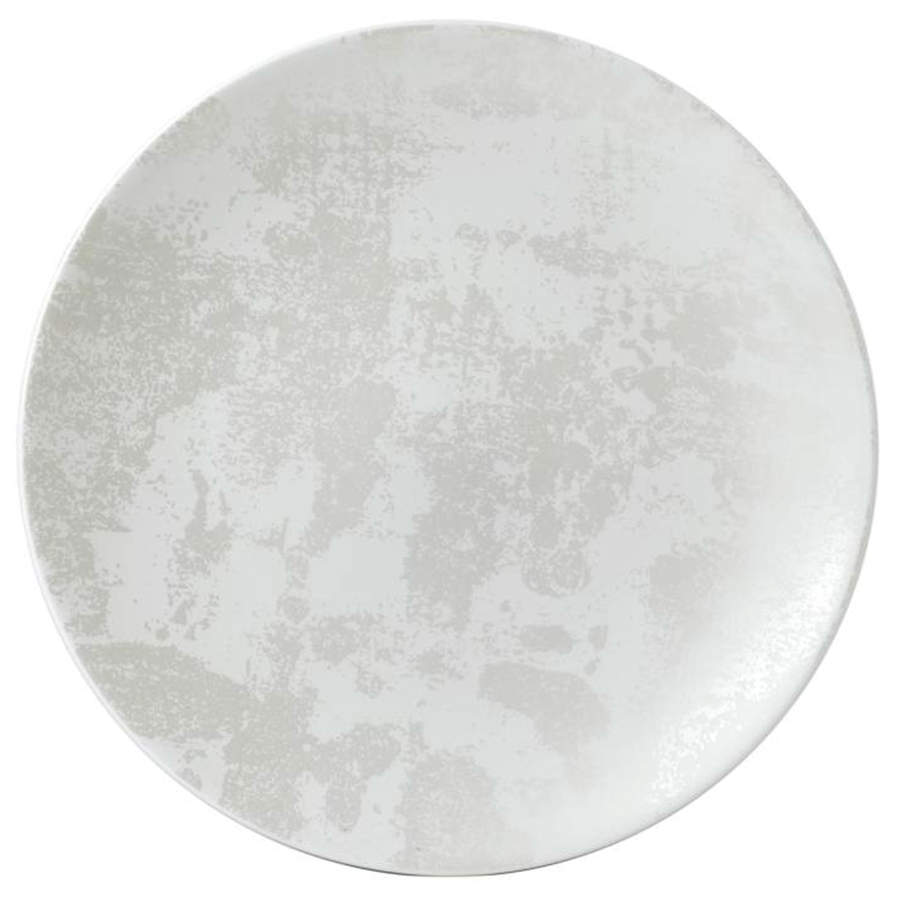 Crushed Velvet-Pearl (No Trim) Dinner Plate by Royal Crown Derby-1