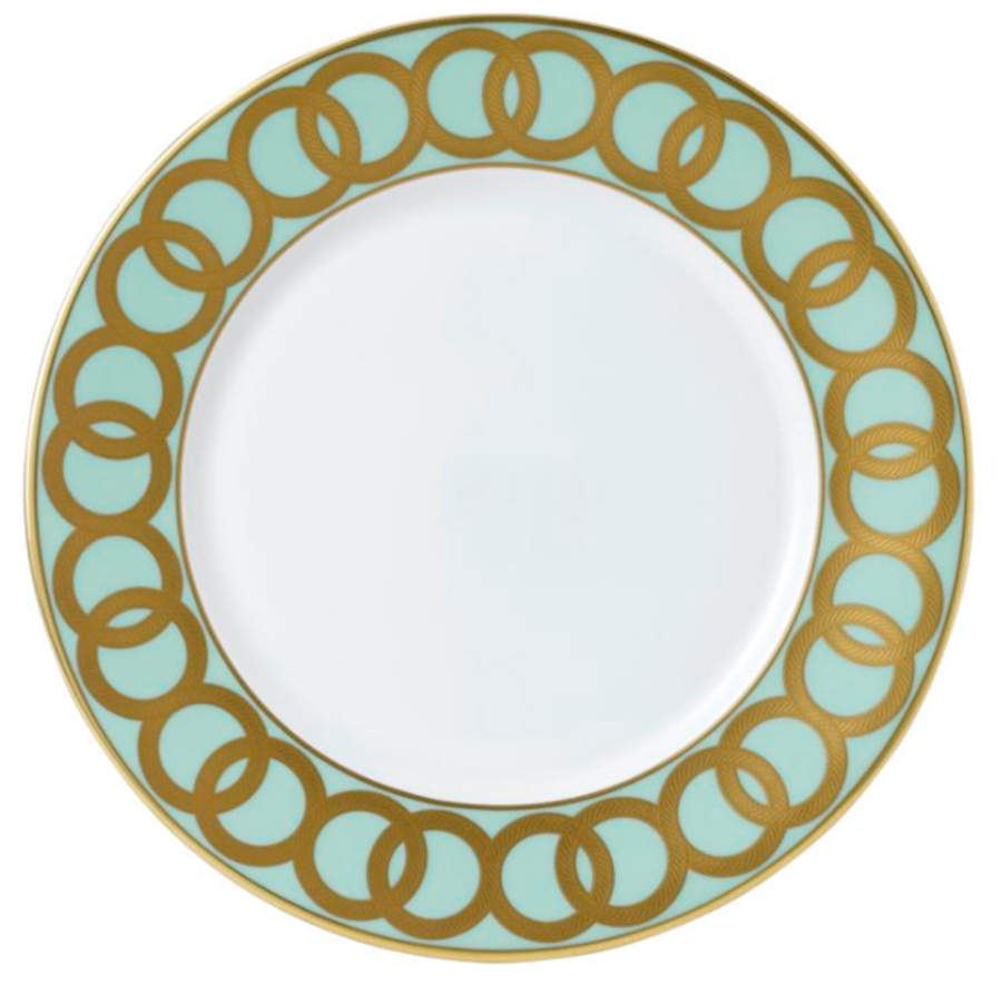 Riviera Dream Mint Green Dinner Plate by Royal Crown Derby-1