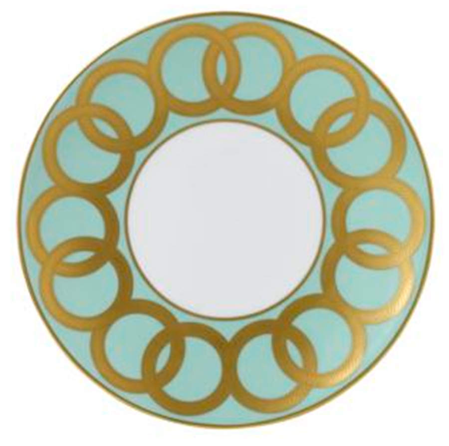 Riviera Dream Mint Green Salad Plate by Royal Crown Derby-1