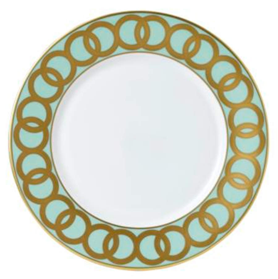 Riviera Dream Mint Green Service Plate (Charger) by Royal Crown Derby-1
