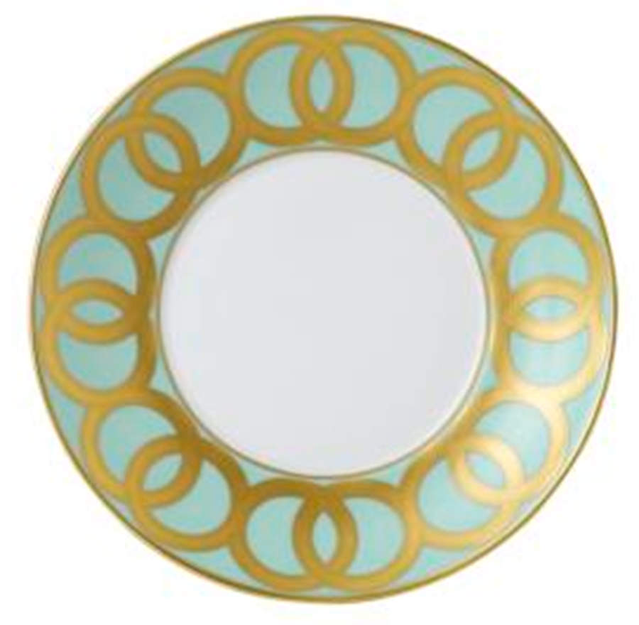 Riviera Dream Mint Green Saucer by Royal Crown Derby-1