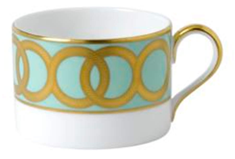 Riviera Dream Mint Green Flat Cup by Royal Crown Derby-1