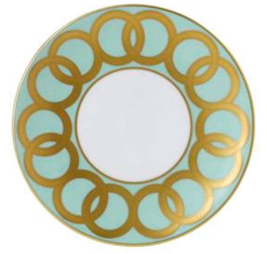 Riviera Dream Mint Green Bread & Butter Plate by Royal Crown Derby-1