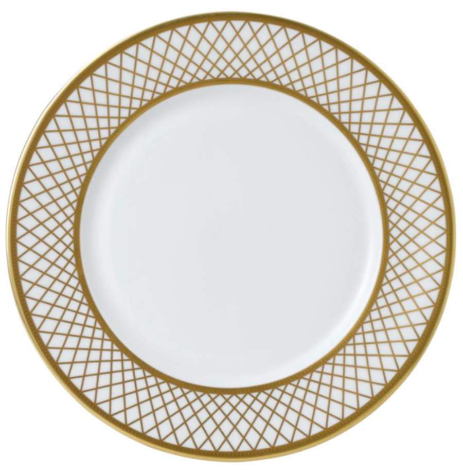 Majestic White Dinner Plate by Royal Crown Derby-1