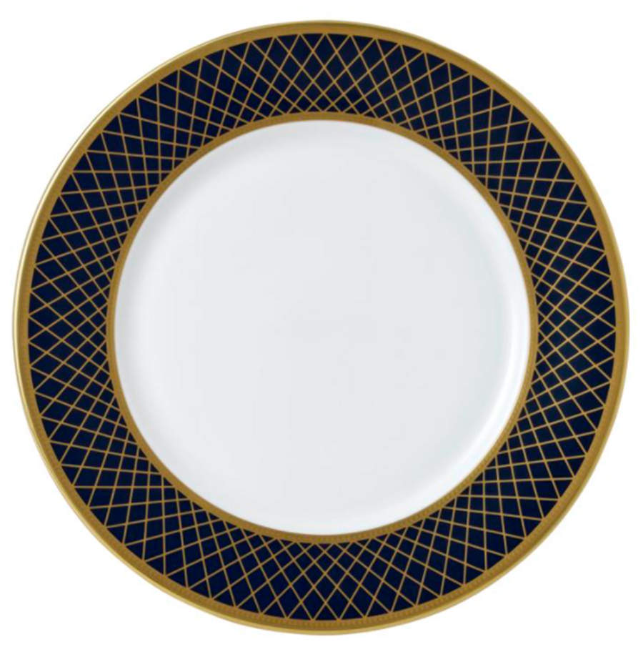 Majestic Navy Blue Dinner Plate by Royal Crown Derby-1