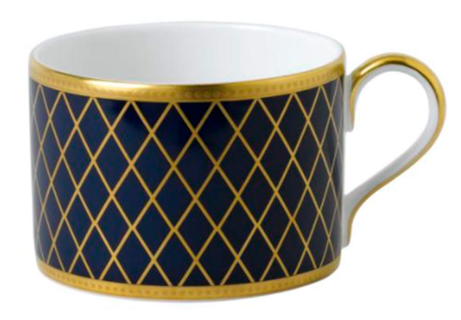 Majestic Navy Blue Flat Cup by Royal Crown Derby-1