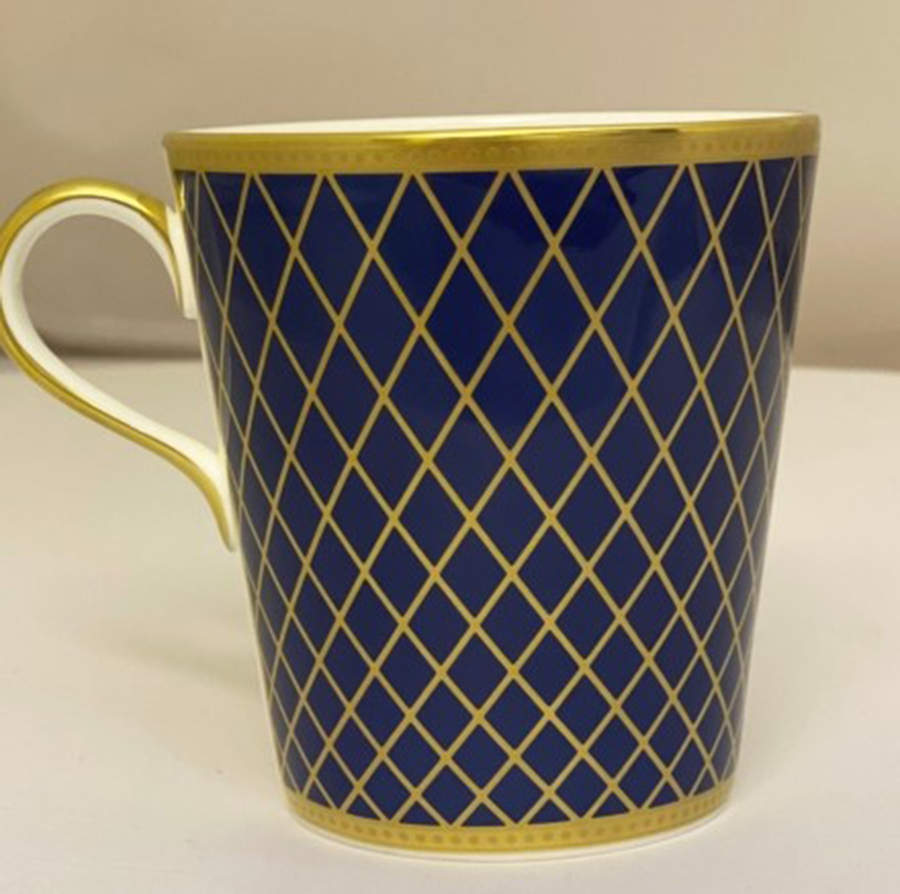 Majestic Navy Blue Mug by Royal Crown Derby-1