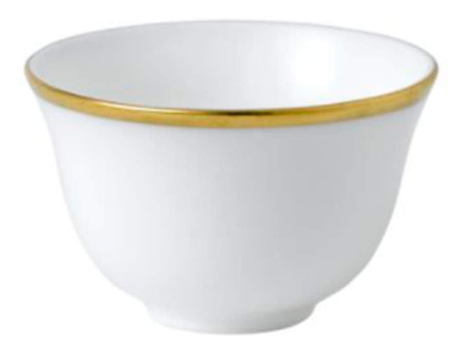 Accentuate Gold No Handle Arabic Coffee Cup by Royal Crown Derby-1