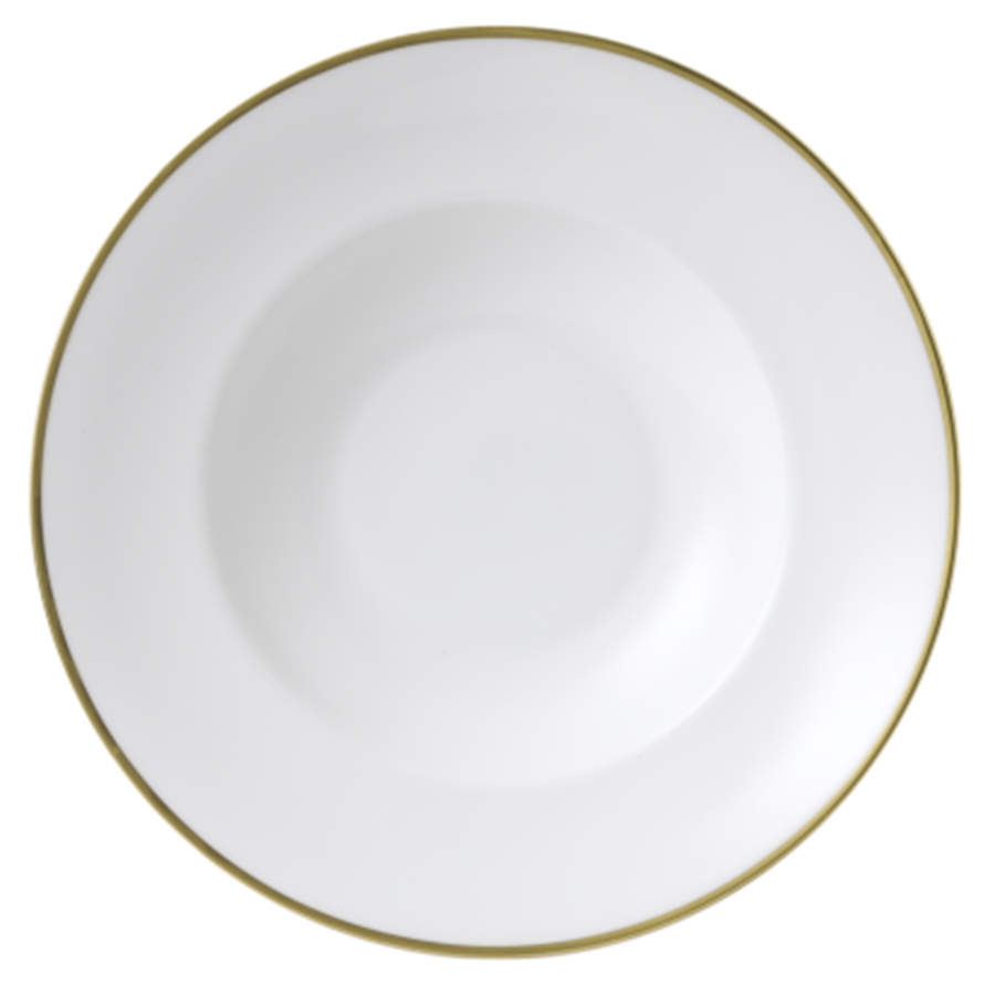 Accentuate Gold 10" Individual Pasta Bowl by Royal Crown Derby-1