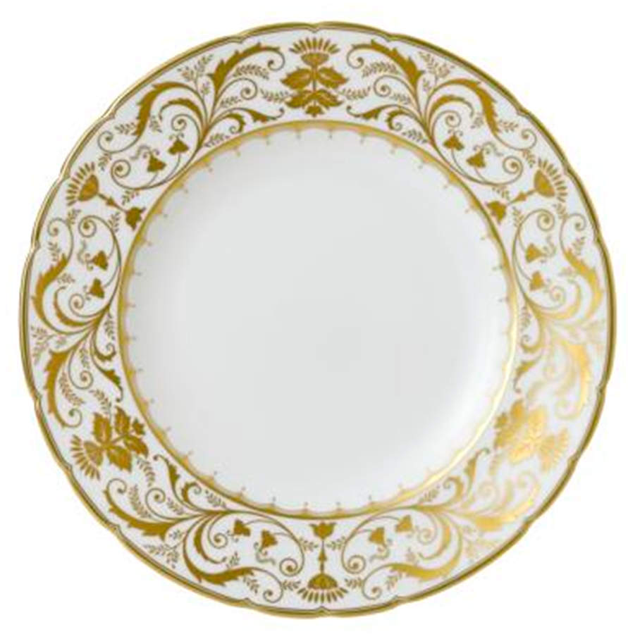 Darley Abbey White Salad Plate by Royal Crown Derby-1