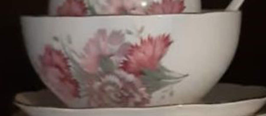 R494 Open Sugar Bowl by Roslyn (England)-1