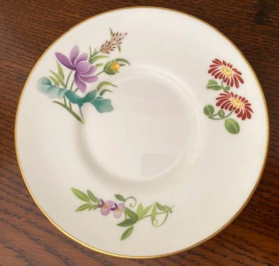 Mandarin Birds Saucer for Demitasse Cup by Royal Worcester-1