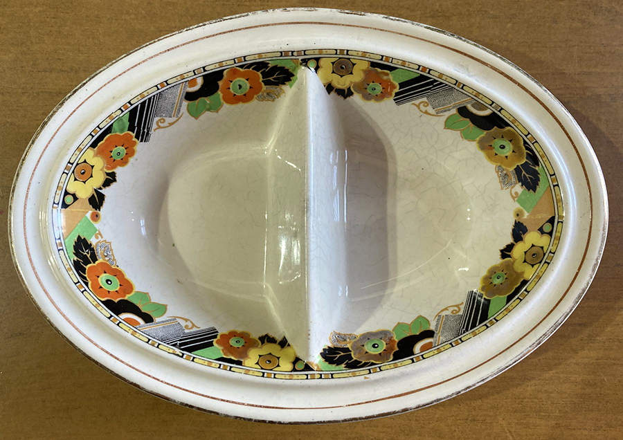 Nairn Oval Divided Vegetable Bowl by Royal Winton-1
