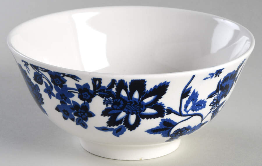 Blue Floral Soup/Cereal Bowl by Royal Norfolk-1