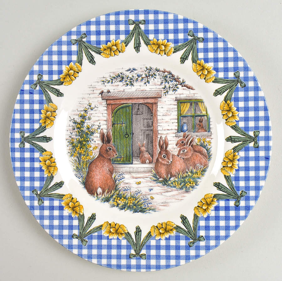 Bunny Home Salad Plate by Royal Stafford-1