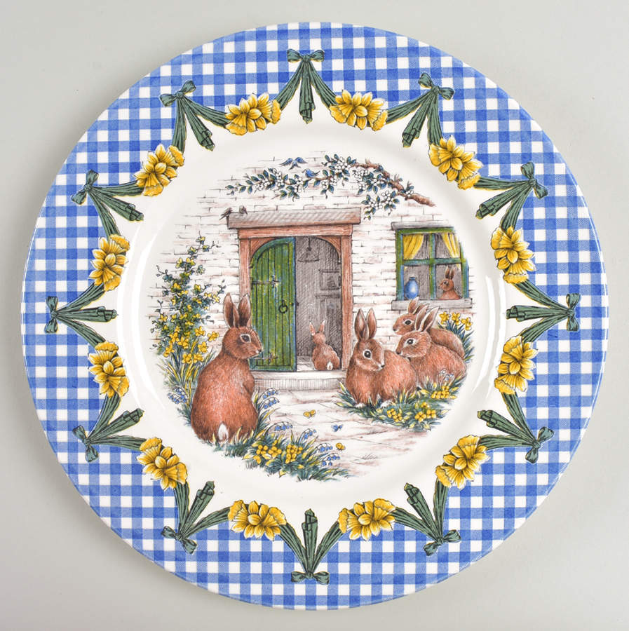 Bunny Home Dinner Plate by Royal Stafford-1