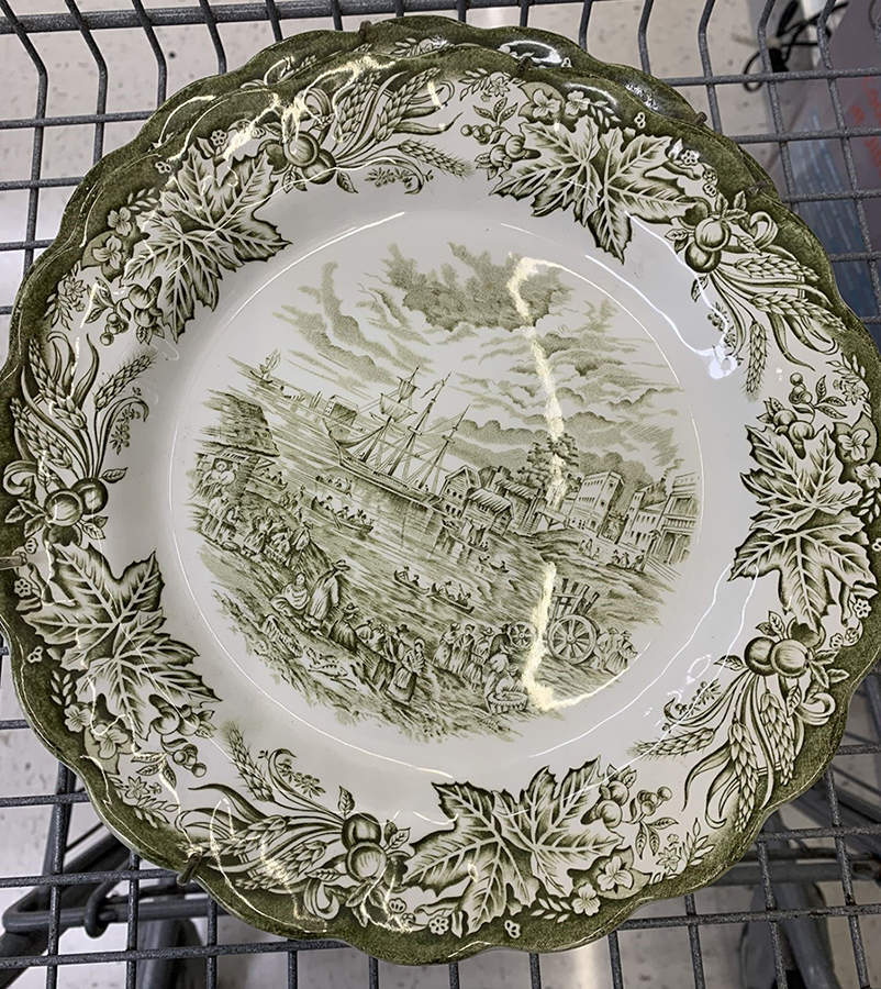 Heritage Green Dinner Plate by Ridgway (Ridgways)-1