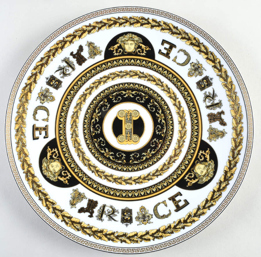 Virtus Alphabet Service Plate (Charger) by Rosenthal - Continental-1