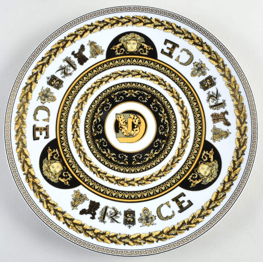 Virtus Alphabet Service Plate (Charger) by Rosenthal - Continental-1