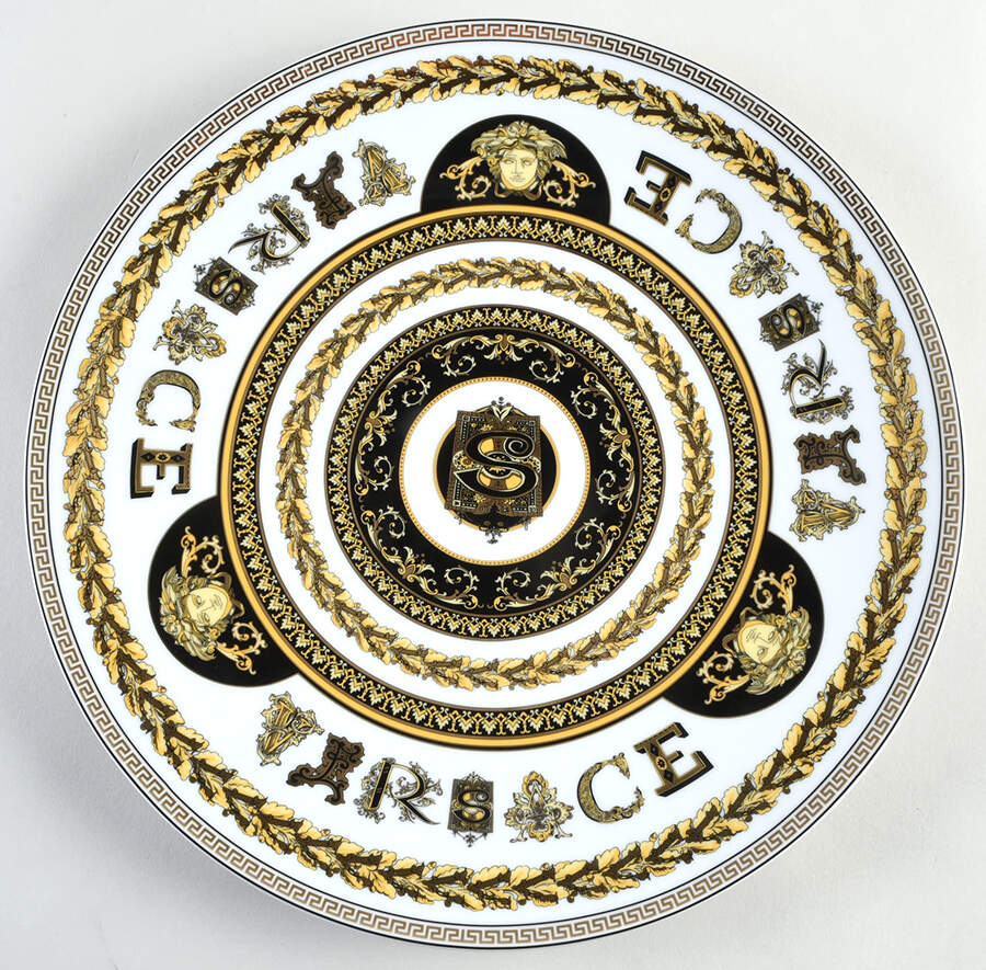 Virtus Alphabet Service Plate (Charger) by Rosenthal - Continental-1