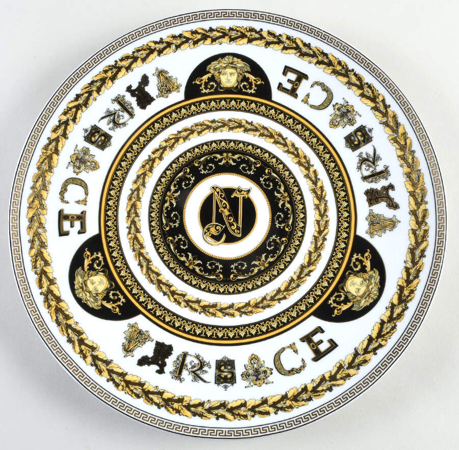 Virtus Alphabet Service Plate (Charger) by Rosenthal - Continental-1