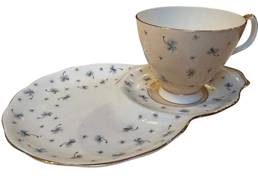 Will O' the Wisp Dessert Plate & Cup Set by Royal Albert-1