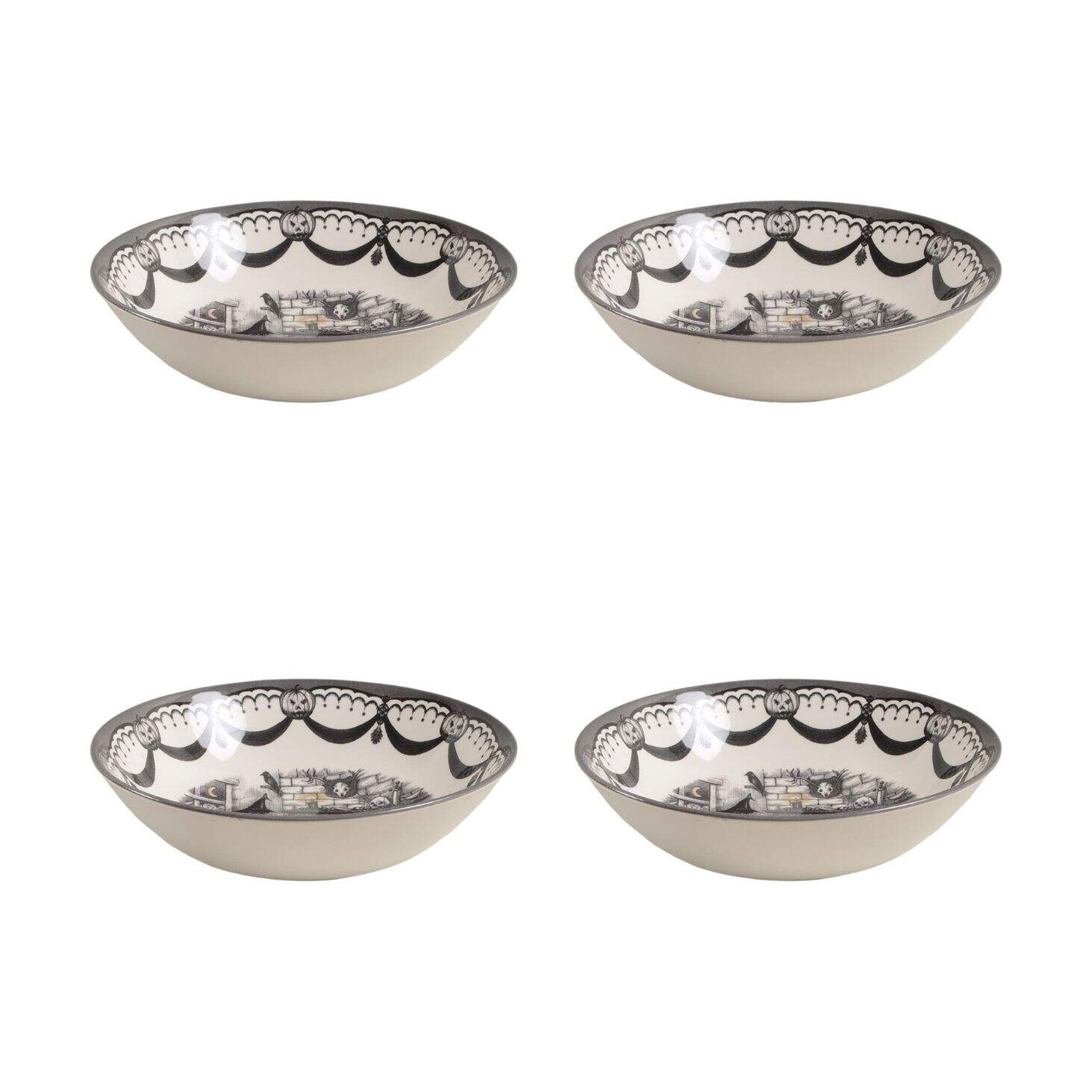Haunted Home Coupe Cereal Bowl - Set of 4 by Royal Stafford-1