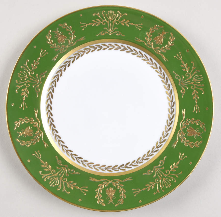 Abielle Vert Salad Plate by Royale (France)-1