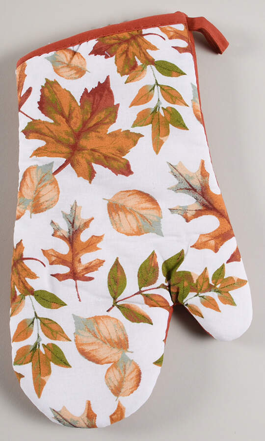Fall Leaves Cloth Oven Mitt by Royal Norfolk-1