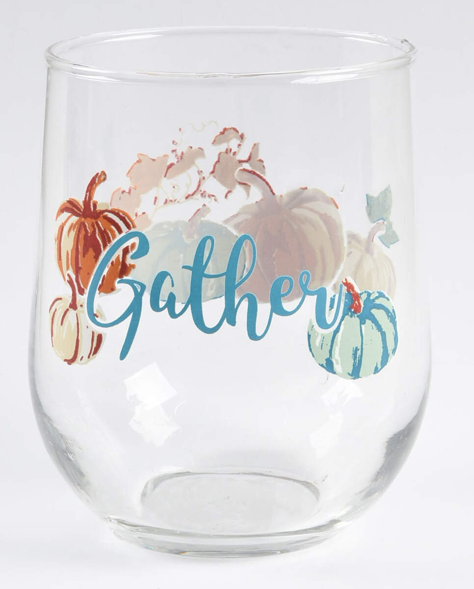 Pumpkins Glassware Stemless Wine by Royal Norfolk-1