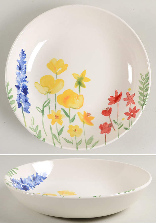 Spring Flowers 9" Individual Pasta Bowl by Royal Stafford-1