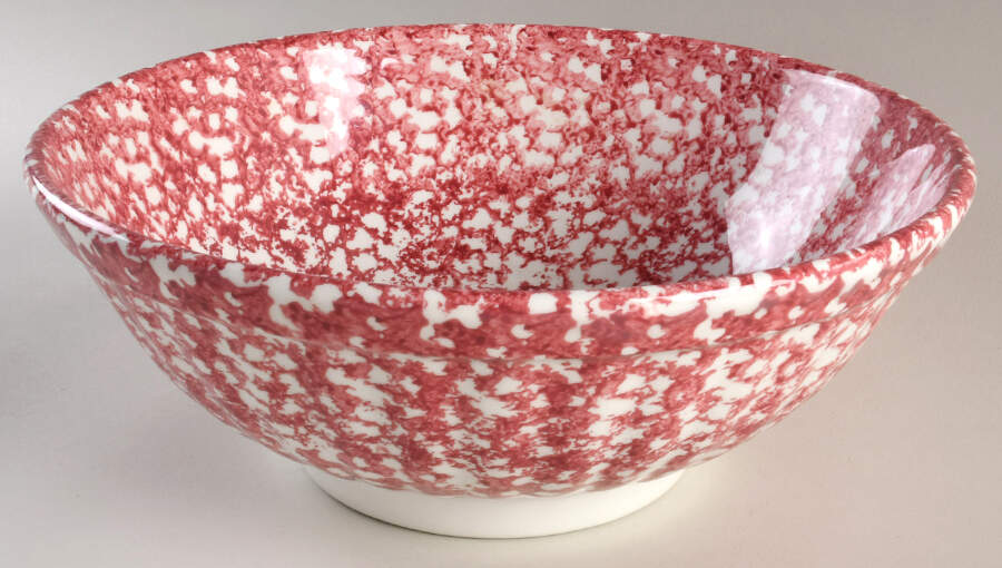 Sponge-Red 12" Large Salad Serving Bowl by Roma (New York)-1