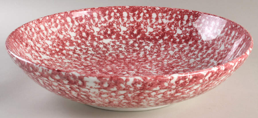 Sponge-Red 14" Pasta Serving Bowl by Roma (New York)-1