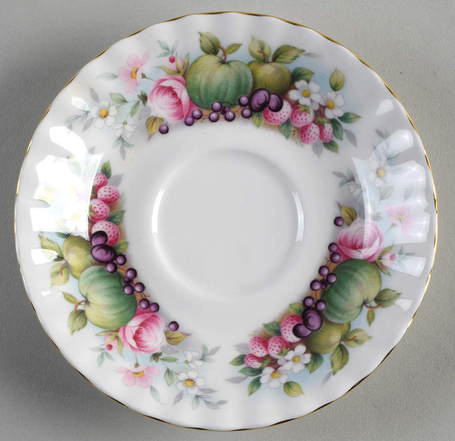 Country Fayre Series (No Band) Saucer for Footed Cup by Royal Albert-1