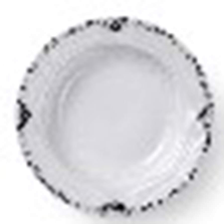 Black Lace Rim Soup Bowl by Royal Copenhagen-1