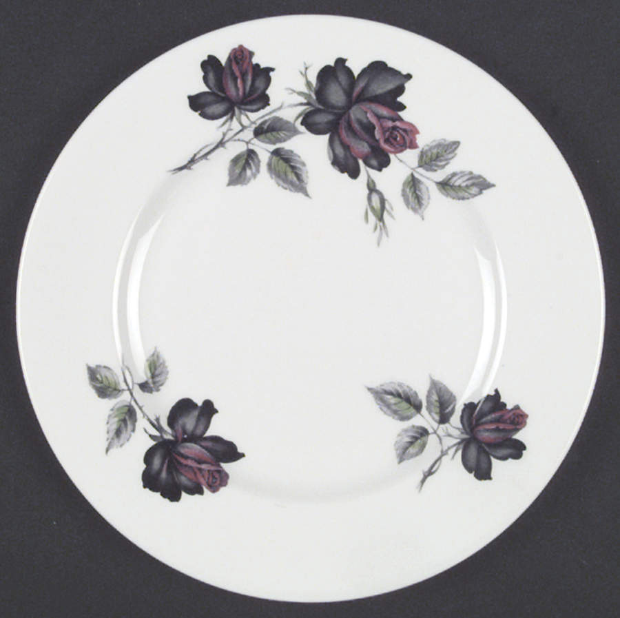 Masquerade Black Salad Plate by Royal Albert-1