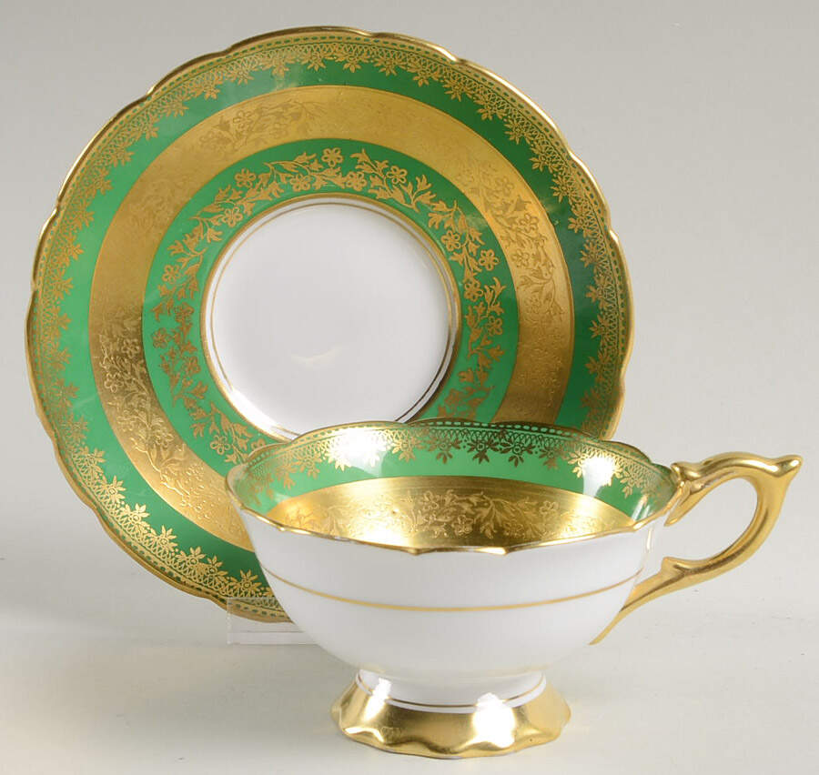C429 Footed Cup & Saucer Set by Royal Stafford-1