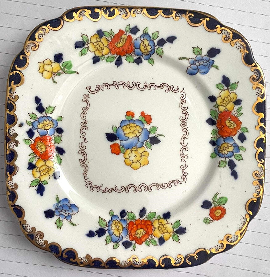 Rose-Marie Square Salad Plate by Royal Albert-1