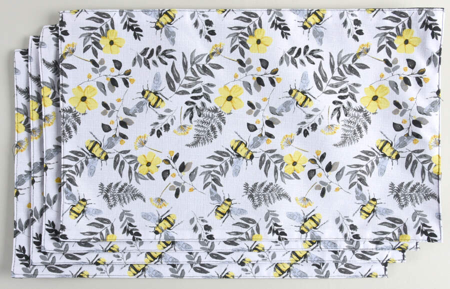 Spring Bee Cloth Reversible Placemat - Set of 4 by Royal Norfolk-1