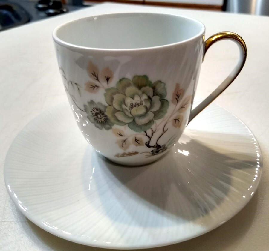 RYE39 Flat Cup & Saucer Set by Royale (France)-1