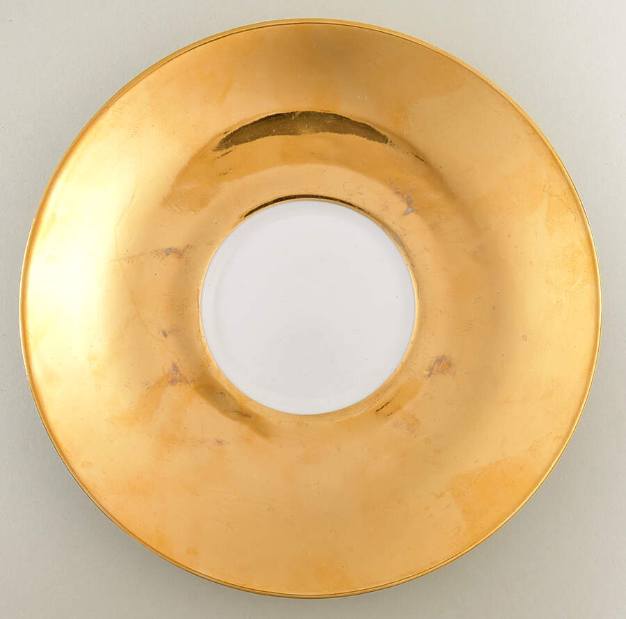 Lustre Gold Saucer for Oversized Cup by Royal Worcester-1