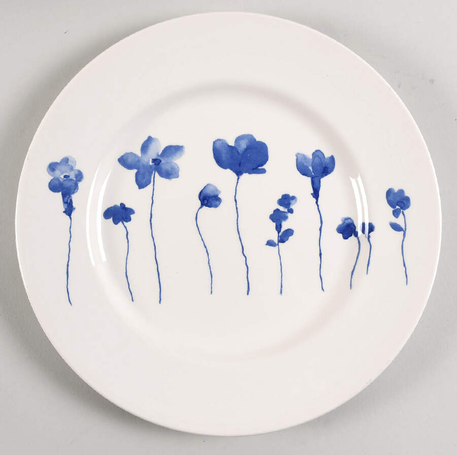 Blue Spring Flowers Dinner Plate by Royal Stafford-1