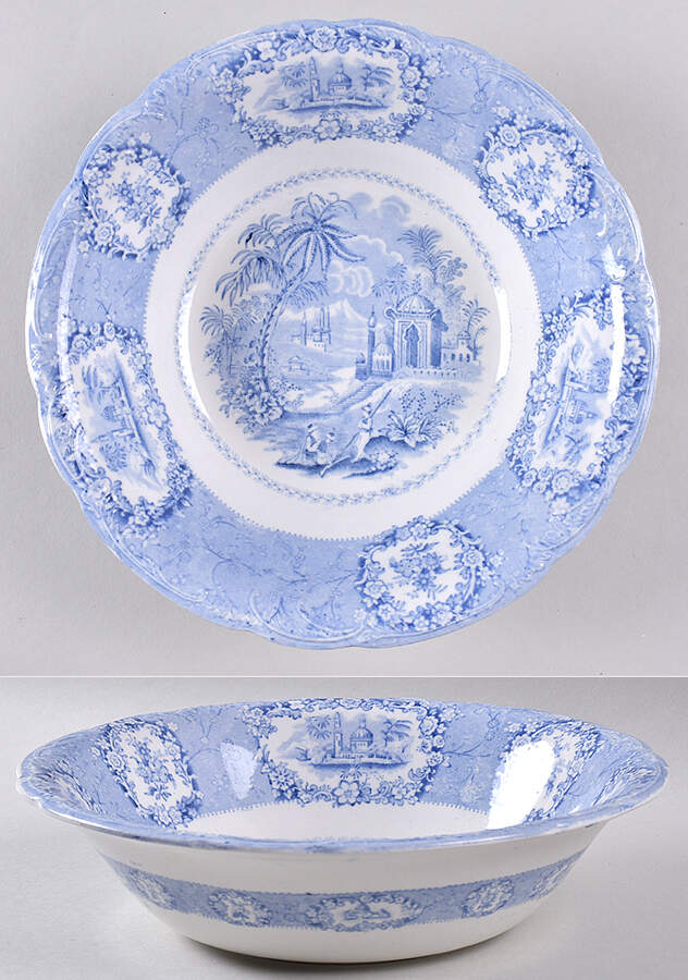 Oriental (Blue, No Trim) 8" Round Vegetable Bowl by Ridgway (Ridgways)-1