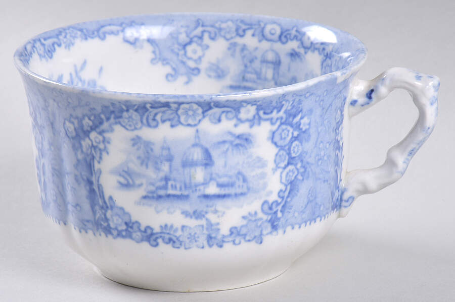 Oriental (Blue, No Trim) Flat Cup by Ridgway (Ridgways)-1